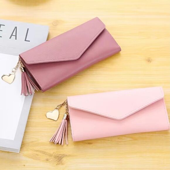 NEW … Tasseled Decor Leather Wallet - Picture 2 of 6